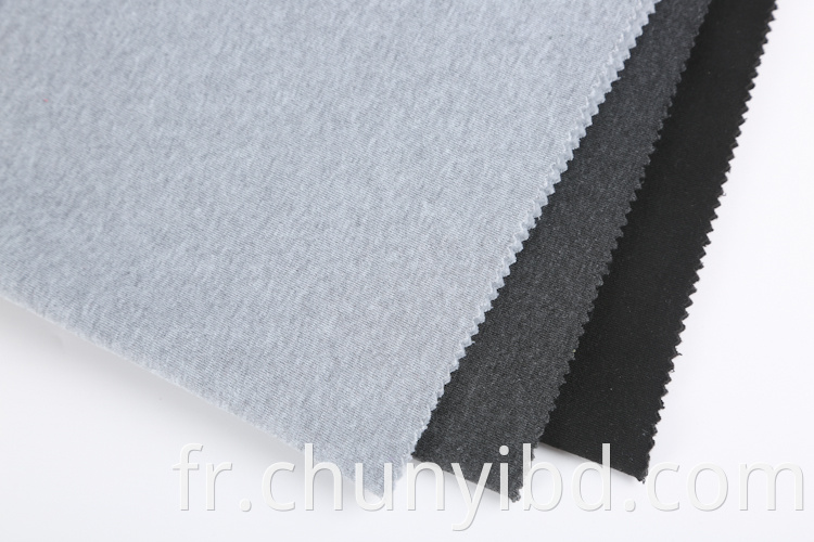 60/40 CVC French Terry Fleece tissu